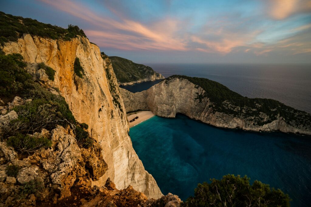 picture of navagio on zakynthos island